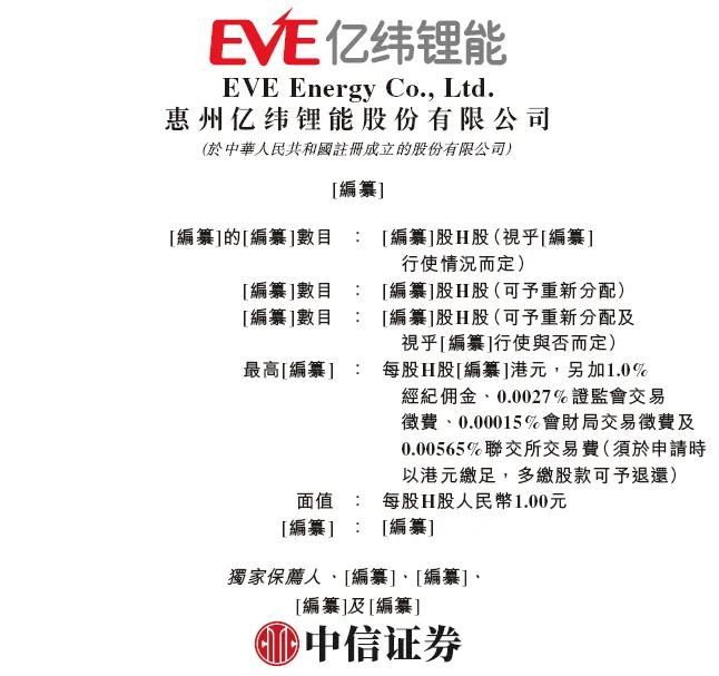 亿纬锂能：赴香港上市备案反馈意见，涉历史沿革、股票质押、股东情况等
